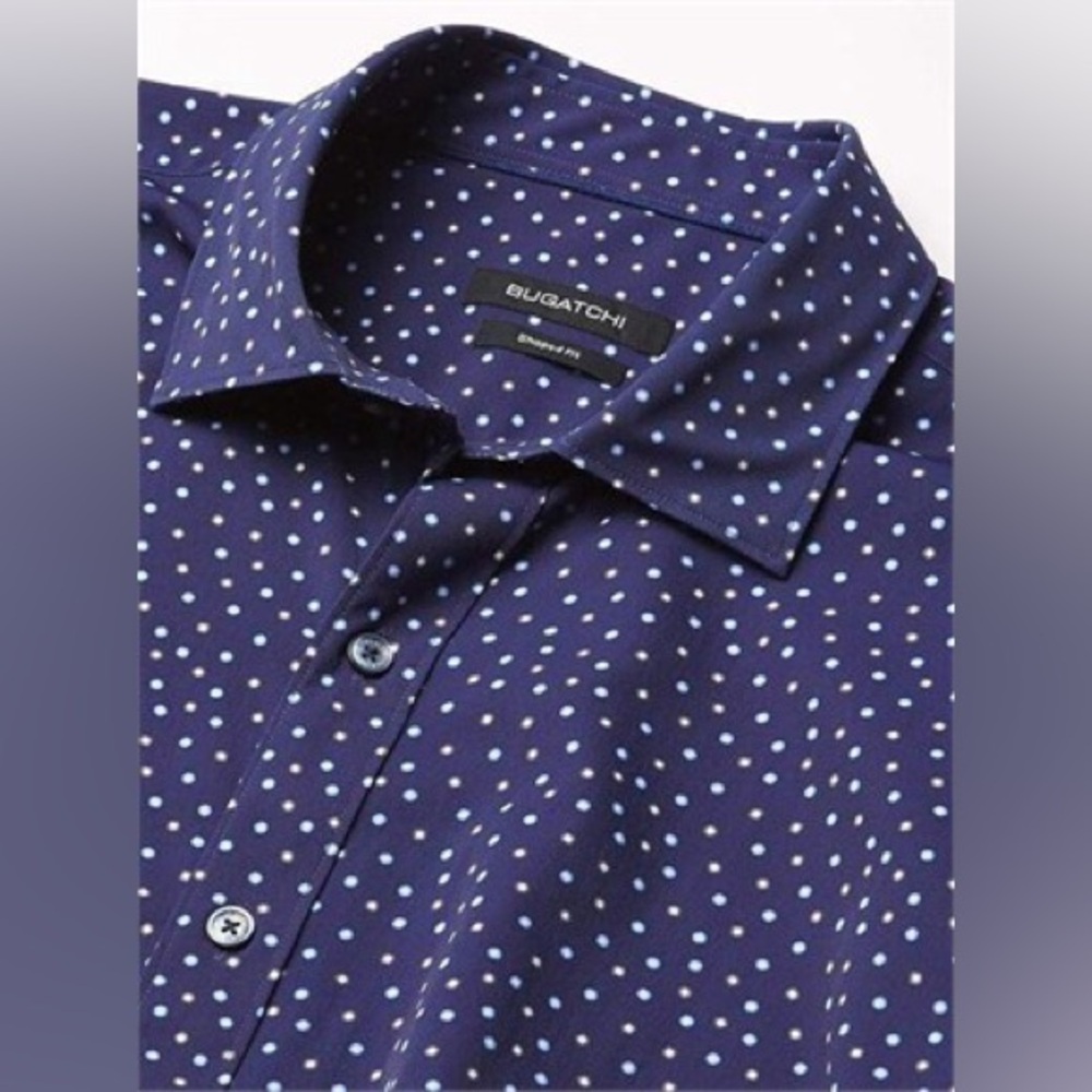 BUGATCHI Mens Shaped Performance Shirt, Large